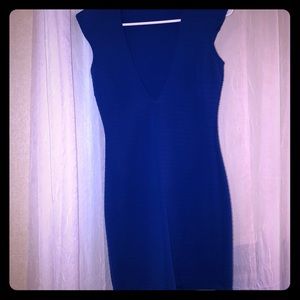 Royal blue mini dress